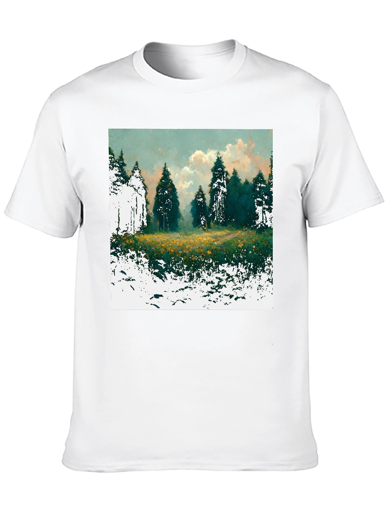 Forest Glade Graphic Tee - Nature Inspired Design