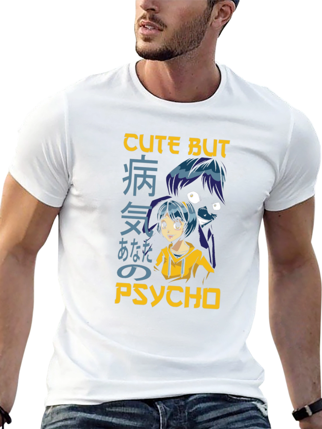 Cute But Psycho Anime Graphic T-Shirt