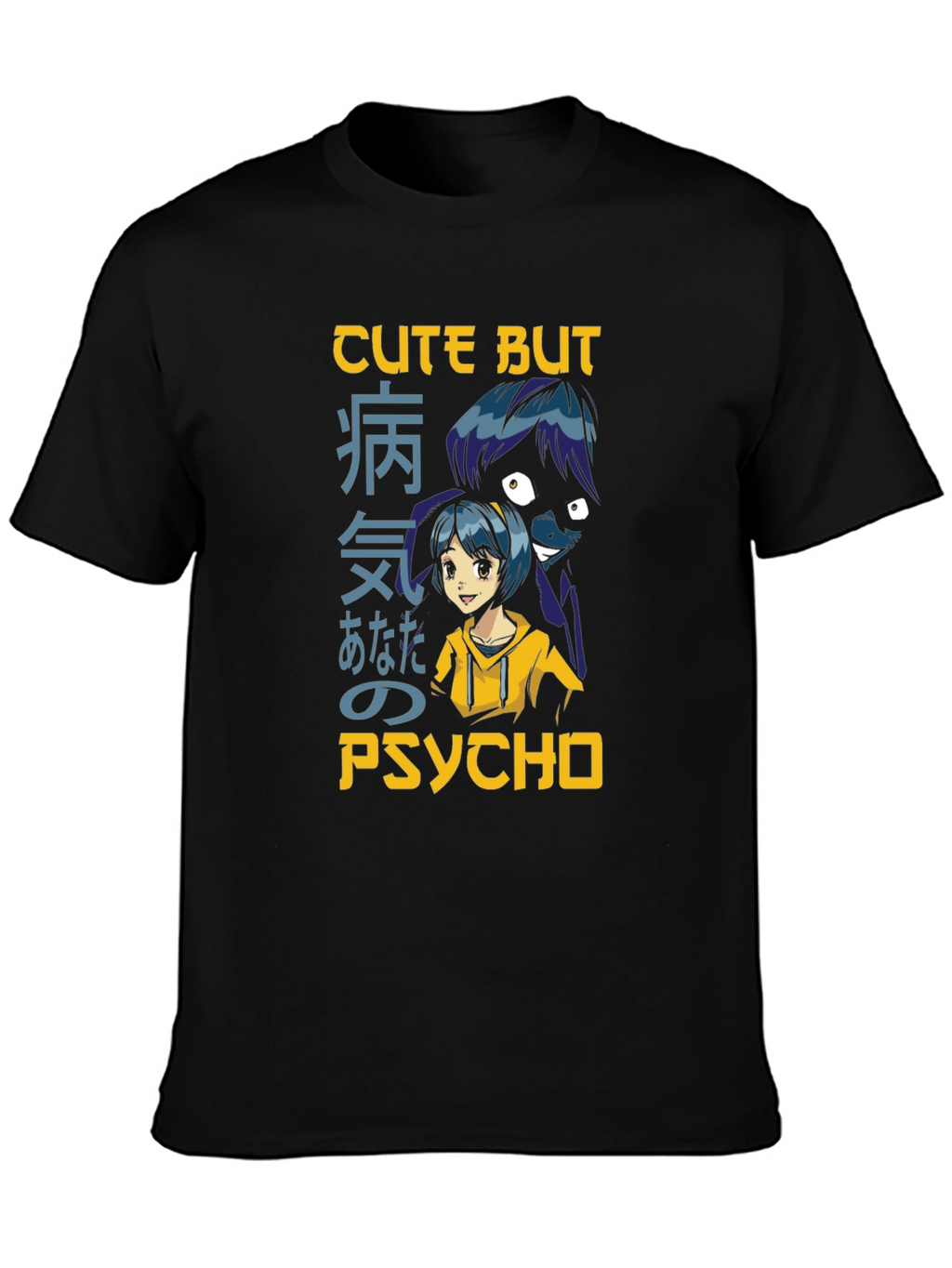 Cute But Psycho Anime Graphic T-Shirt