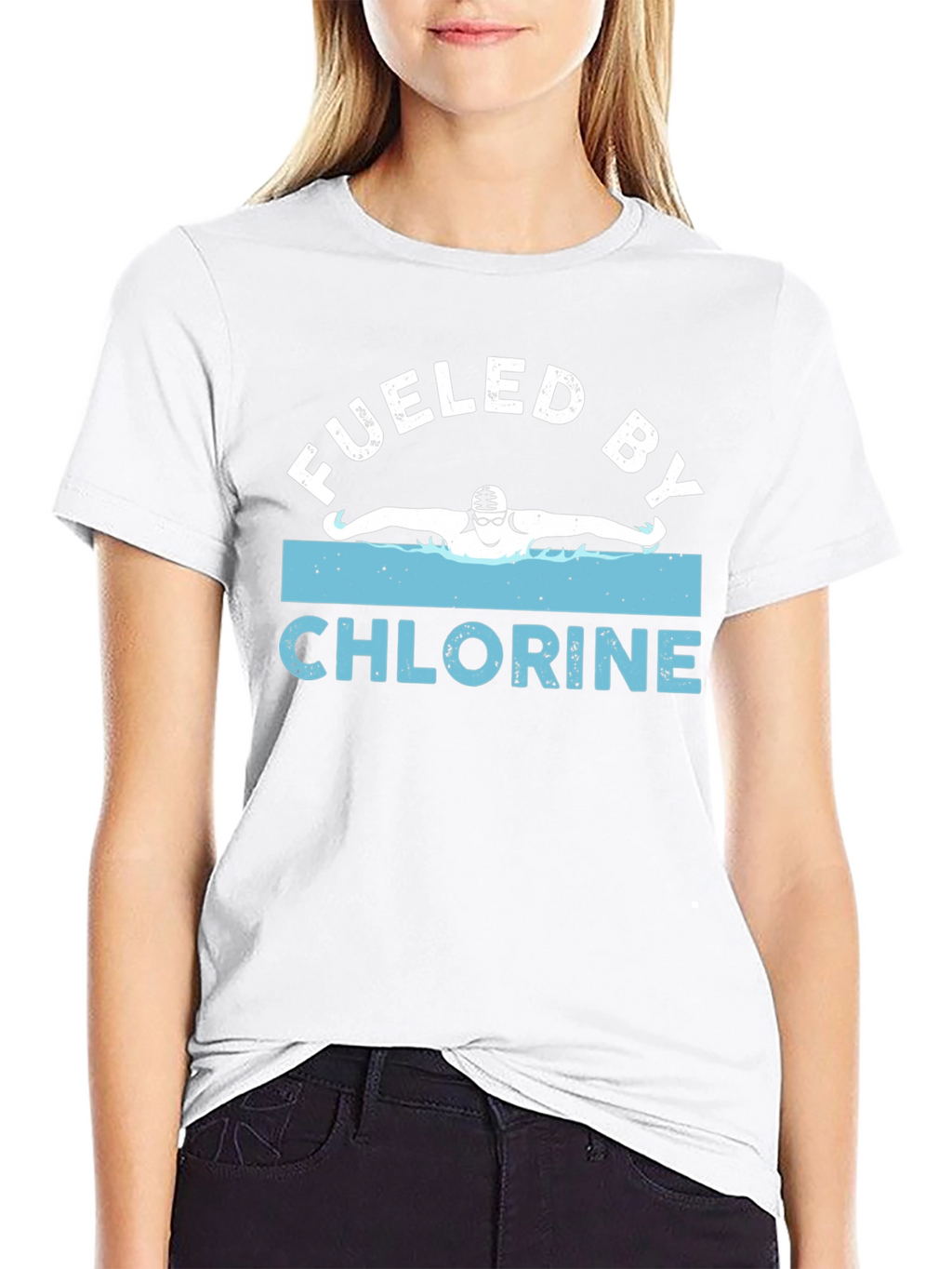 Fueled by Chlorine Swimmer T-Shirt