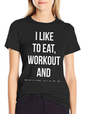 Eat Workout & Nap Black Graphic Tee