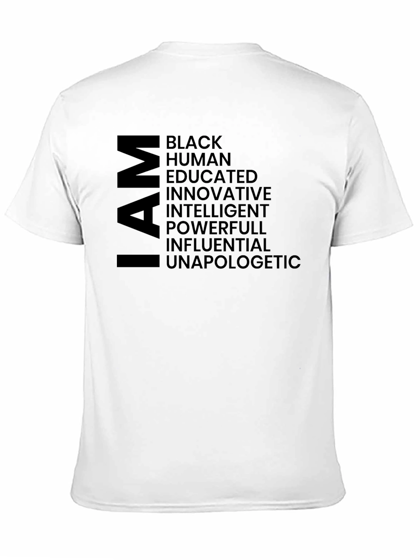 I AM T-Shirt Black Empowerment Tee