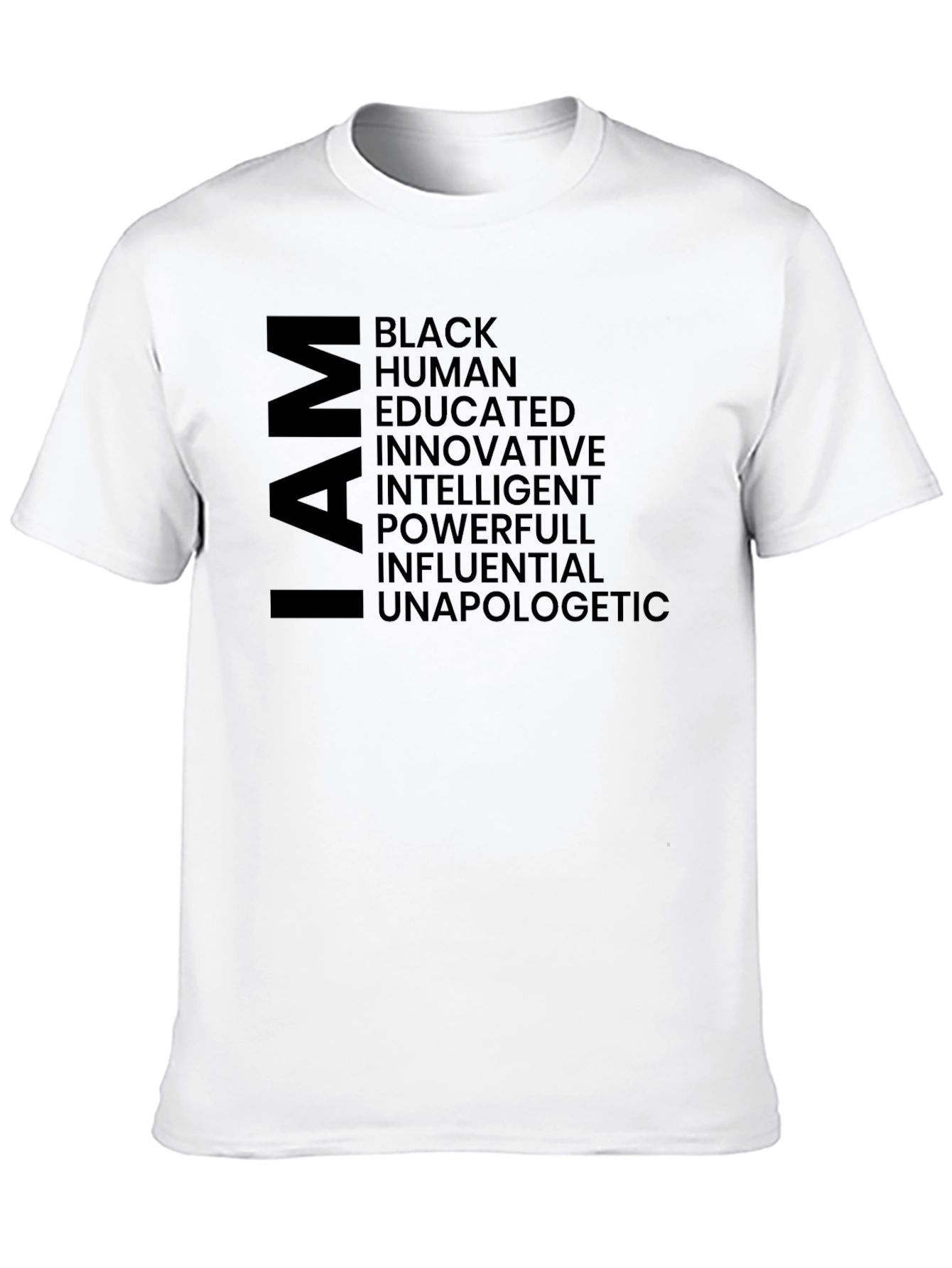 I AM T-Shirt Black Empowerment Tee