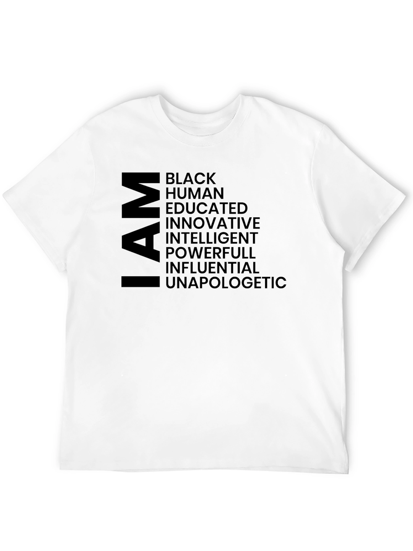 I AM T-Shirt Black Empowerment Tee