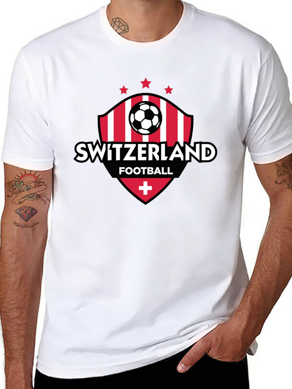 Switzerland Football T-Shirt - Swiss Soccer Fan Tee