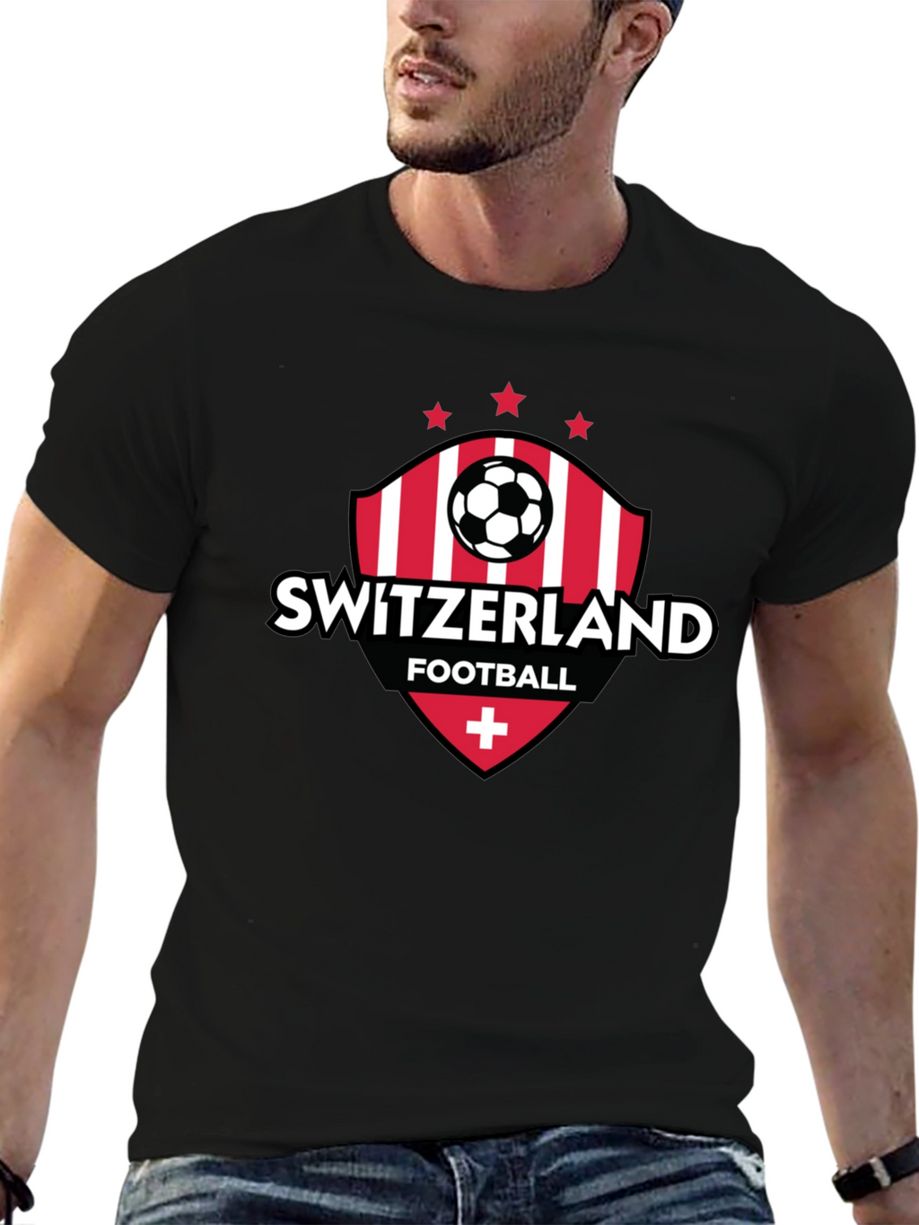 Switzerland Football T-Shirt - Swiss Soccer Fan Tee