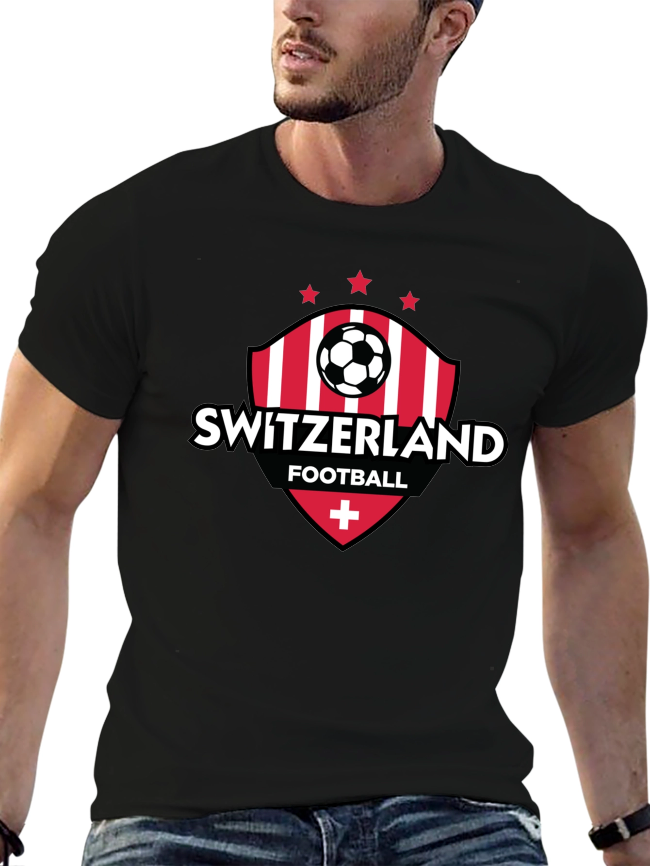 Switzerland Football T-Shirt - Swiss Soccer Fan Tee