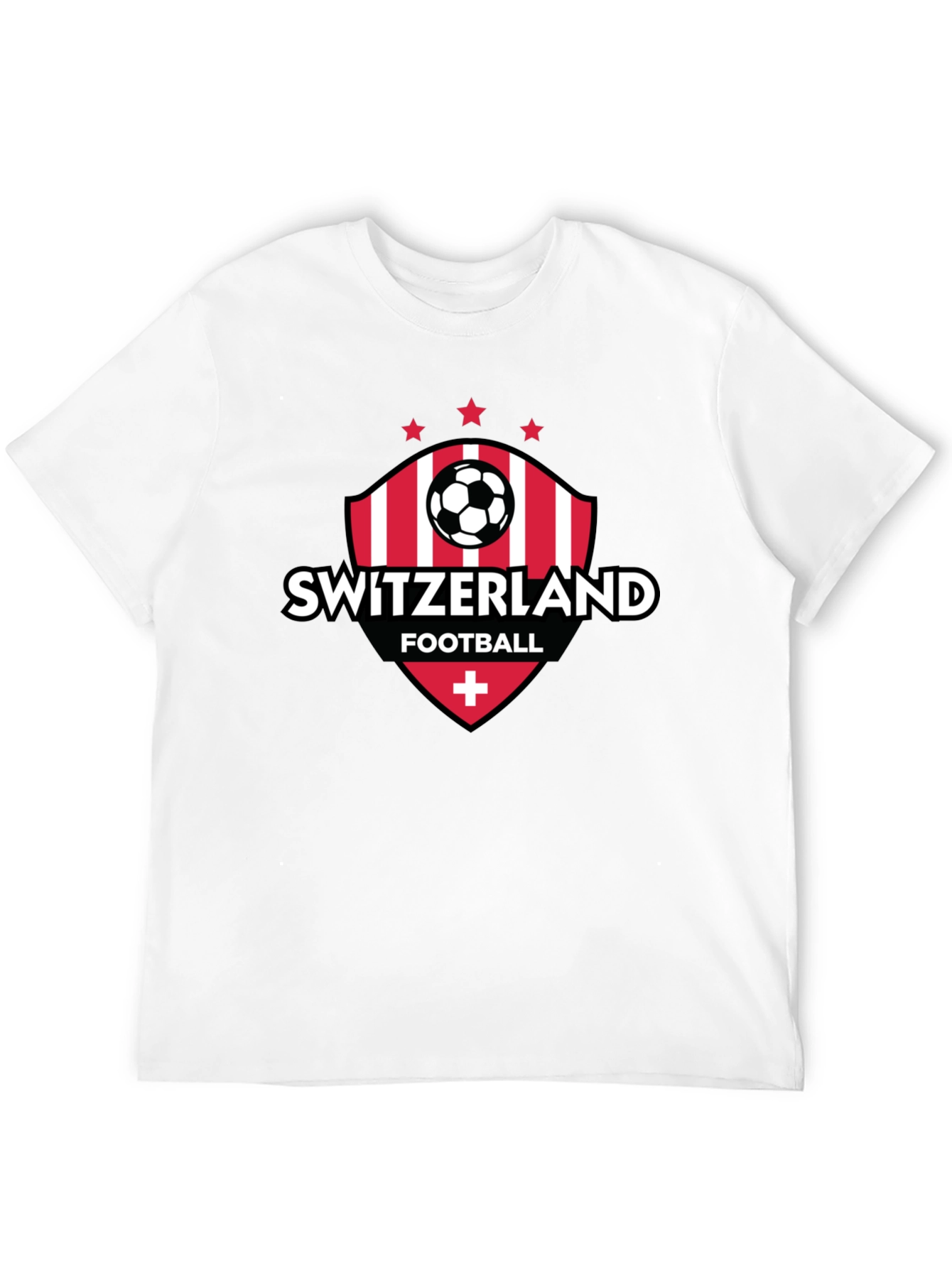 Switzerland Football T-Shirt - Swiss Soccer Fan Tee