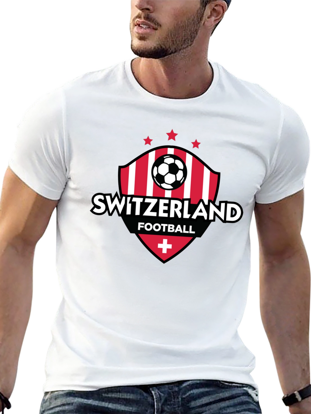 Switzerland Football T-Shirt - Swiss Soccer Fan Tee