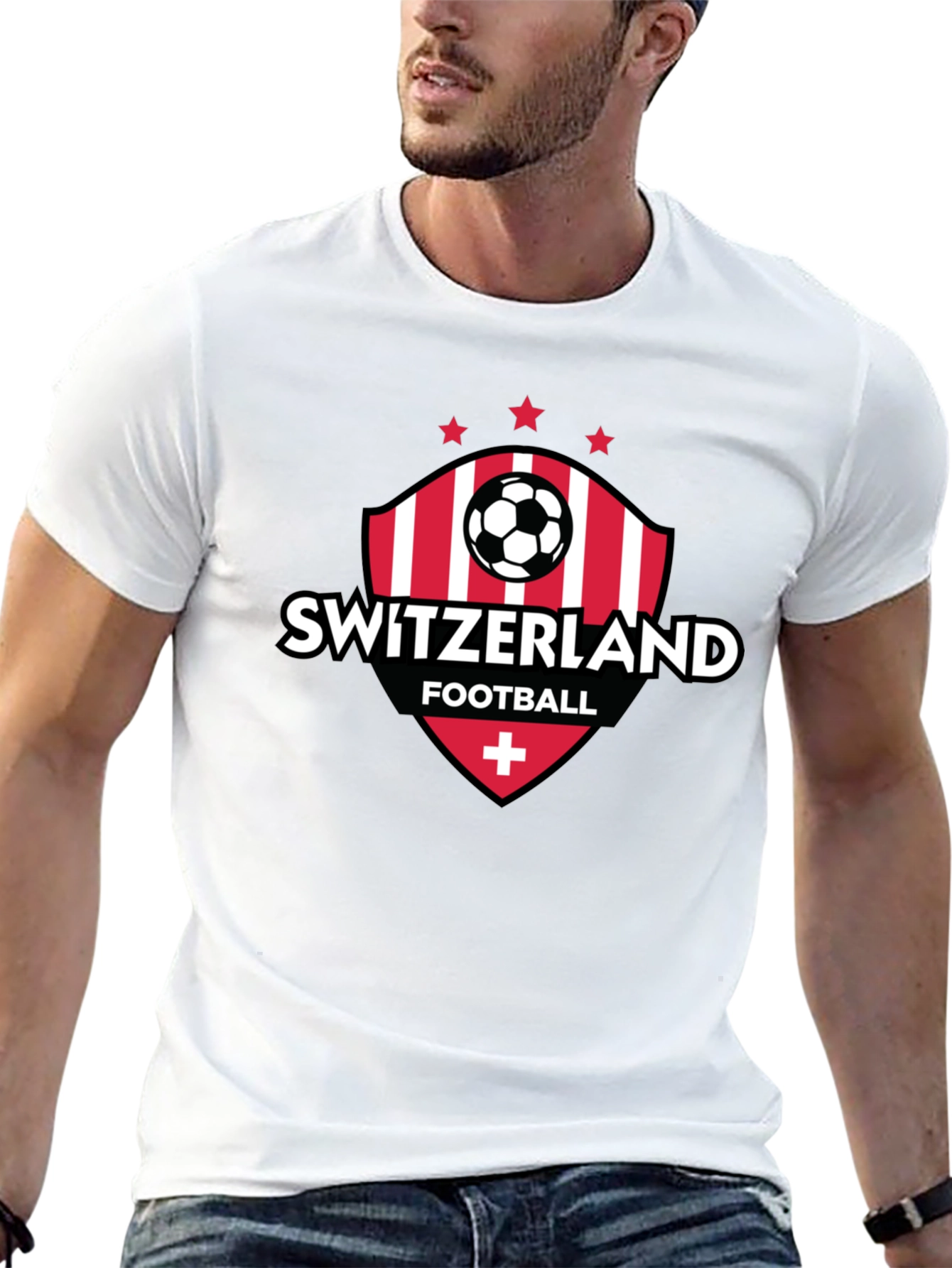 Switzerland Football T-Shirt - Swiss Soccer Fan Tee
