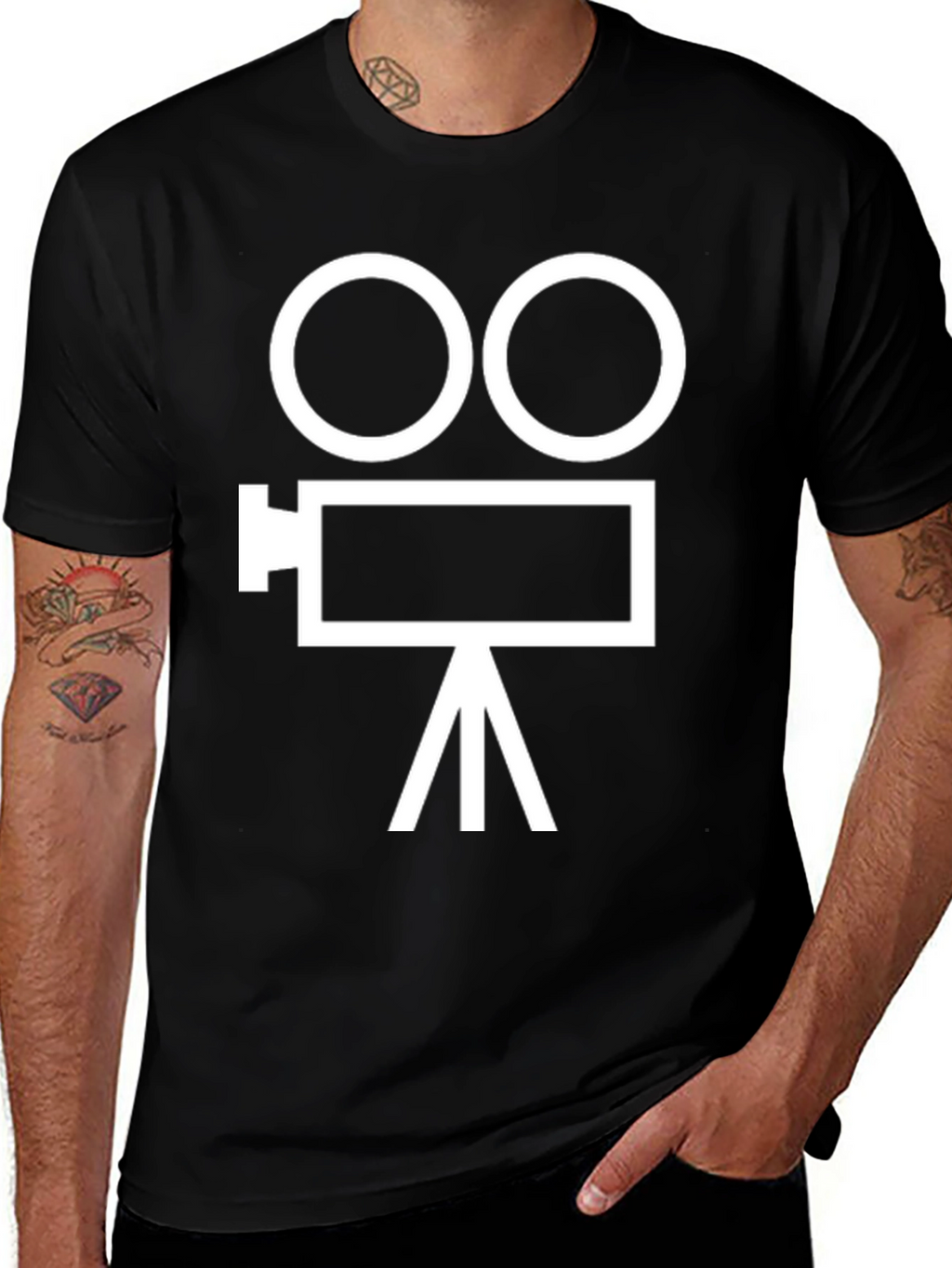 Classic Movie Camera Graphic T-Shirt