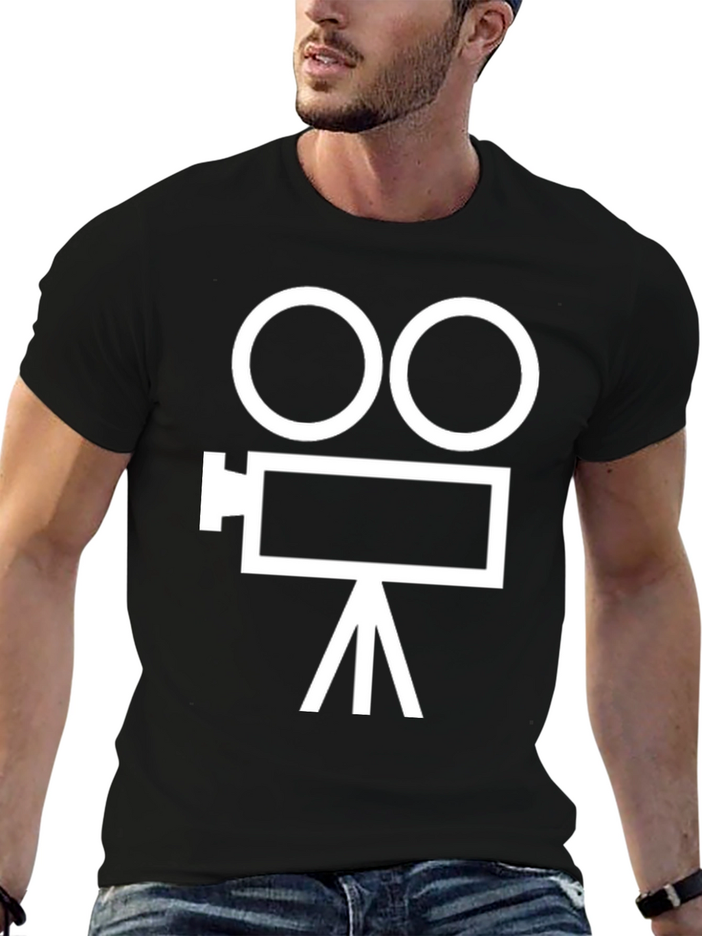 Classic Movie Camera Graphic T-Shirt