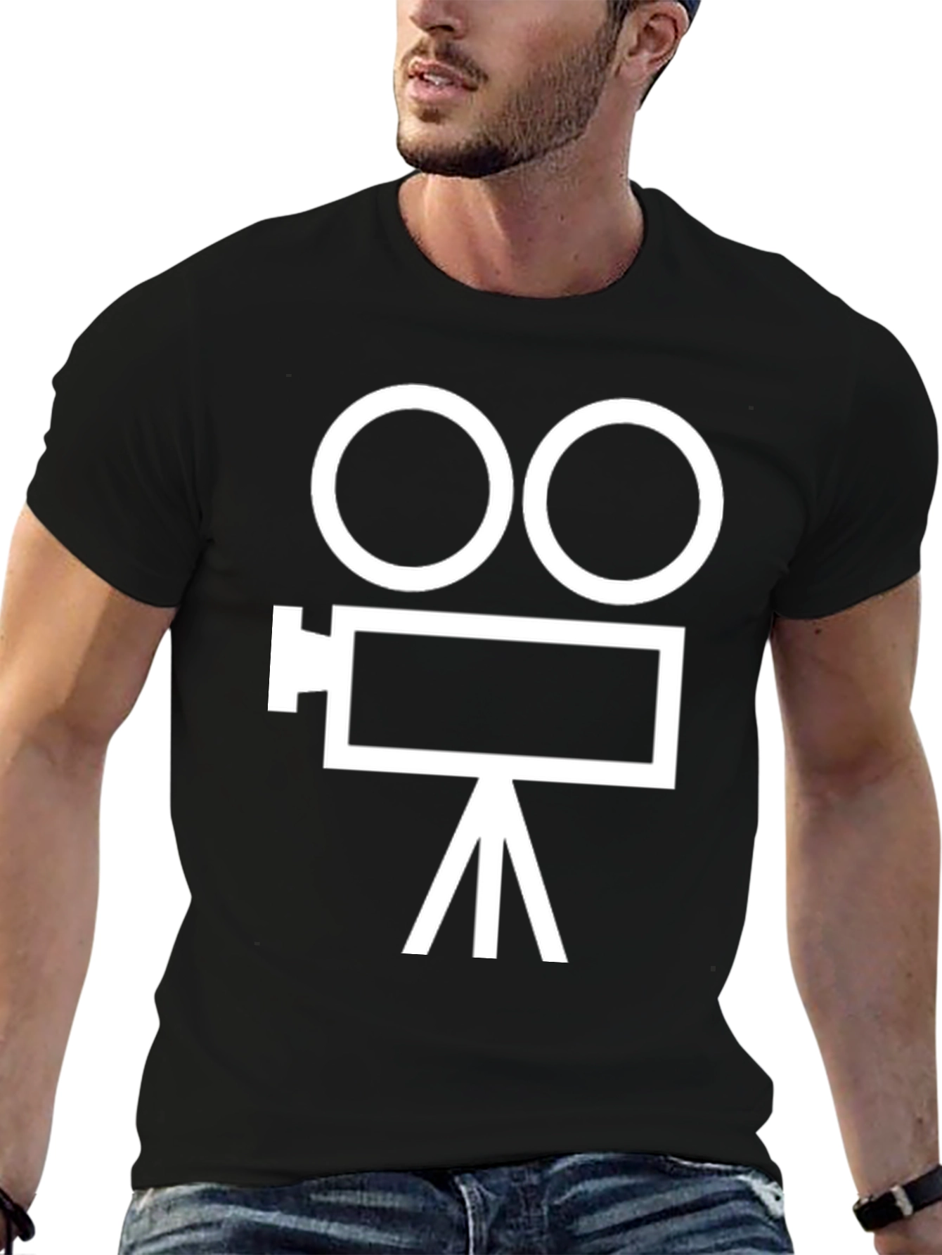 Classic Movie Camera Graphic T-Shirt