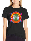 Rabbit Farming Graphic Tee - Black Cotton T-Shirt