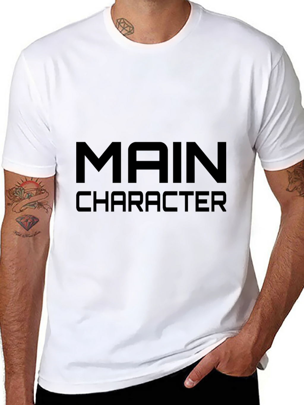 Main Character Black T-Shirt