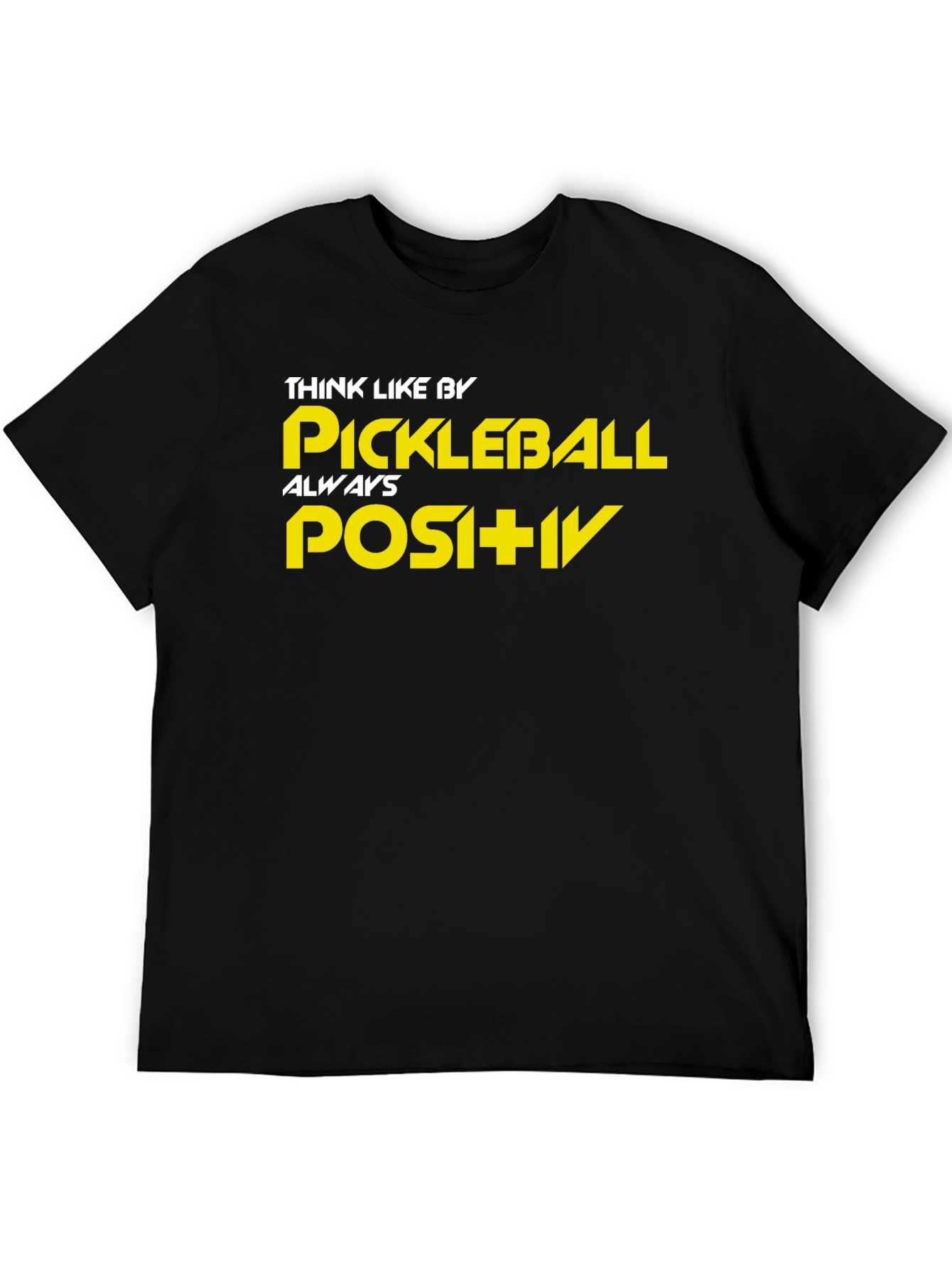 Pickleball Positivity Black T-Shirt