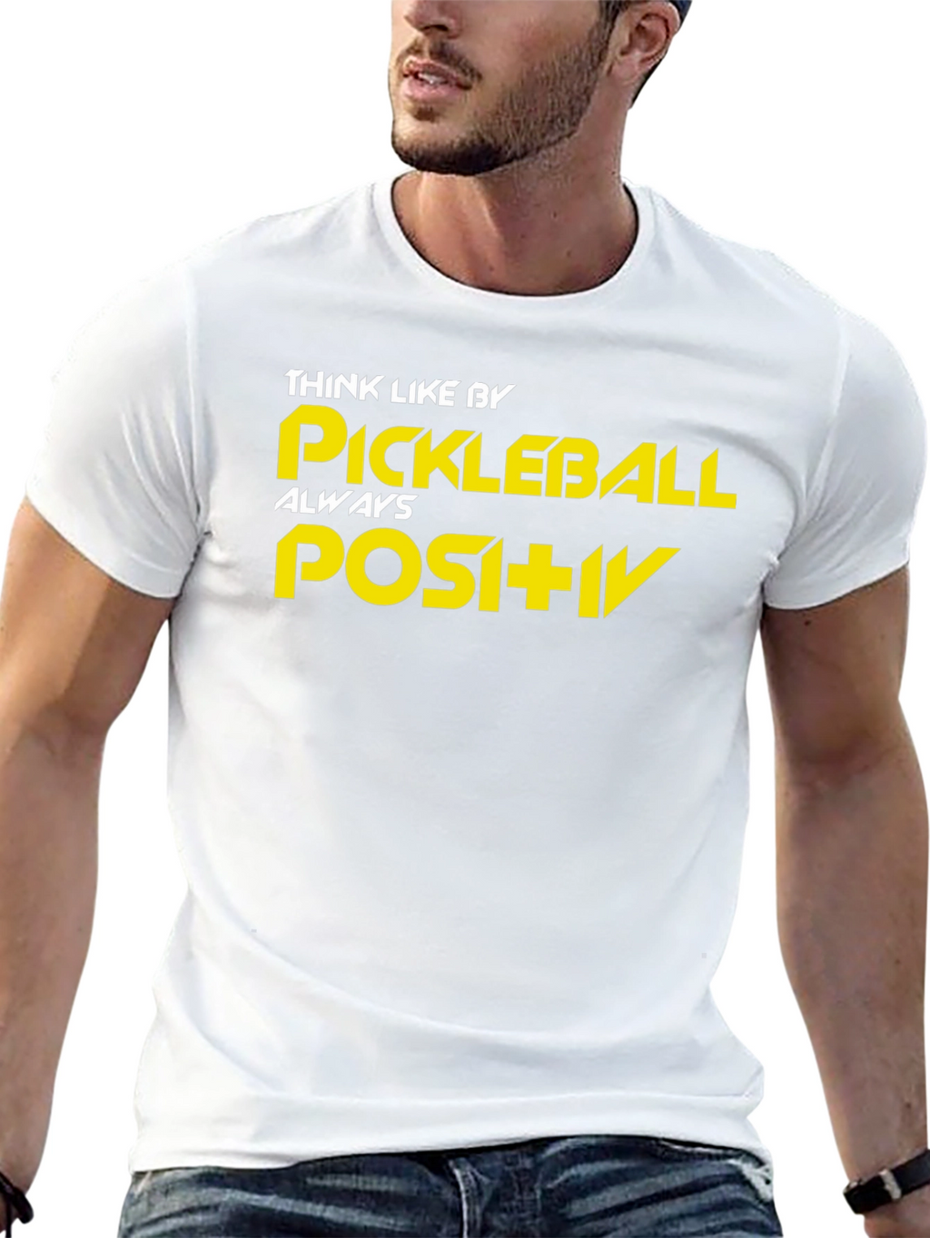 Pickleball Positivity Black T-Shirt