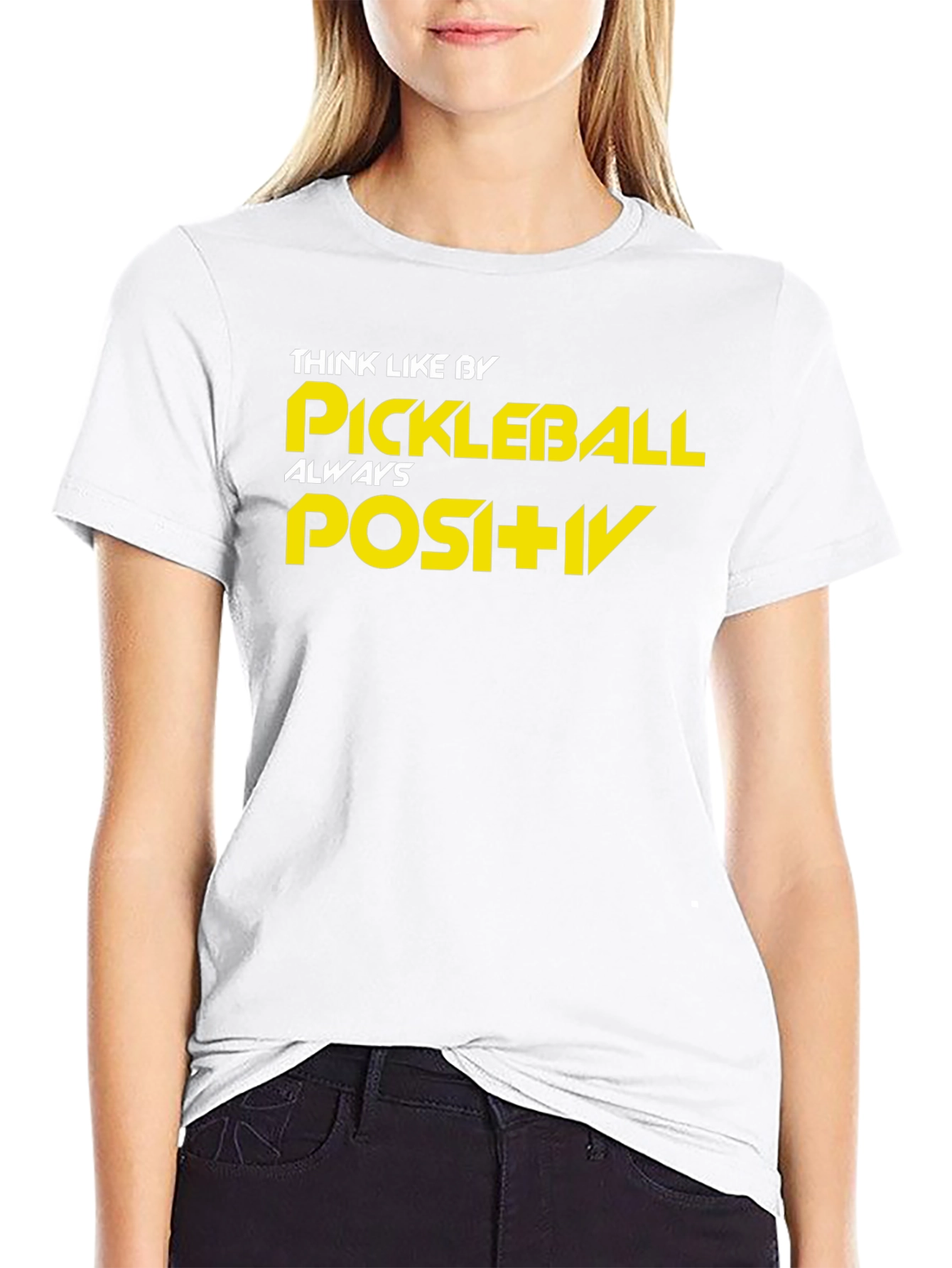 Pickleball Positivity Black T-Shirt