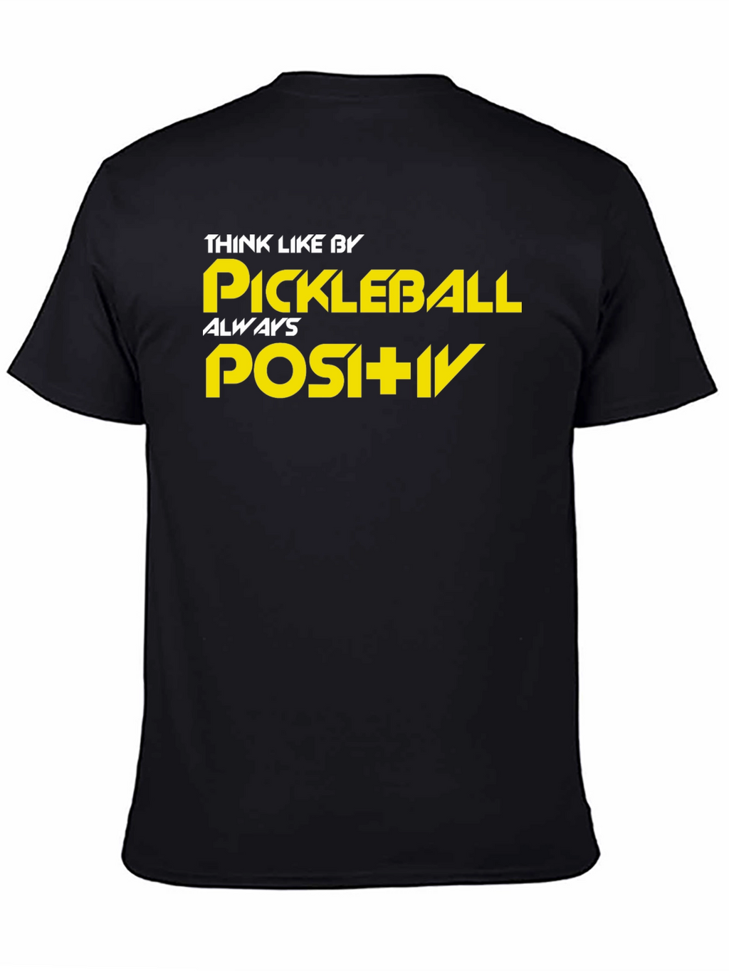 Pickleball Positivity Black T-Shirt
