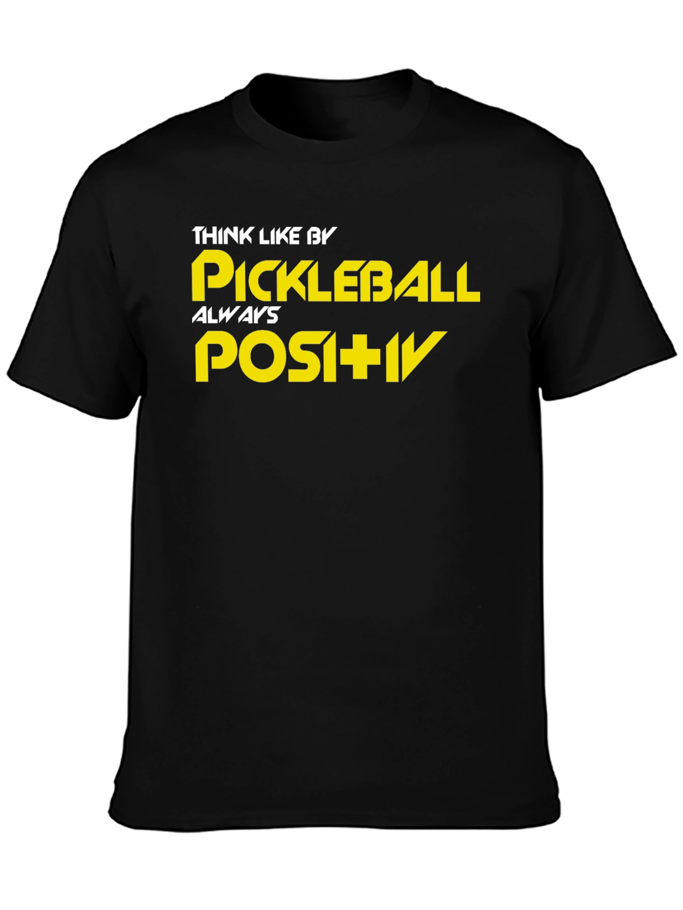 Pickleball Positivity Black T-Shirt