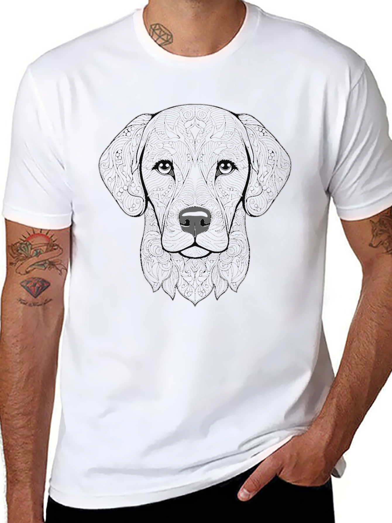 Black Dog Art Tee