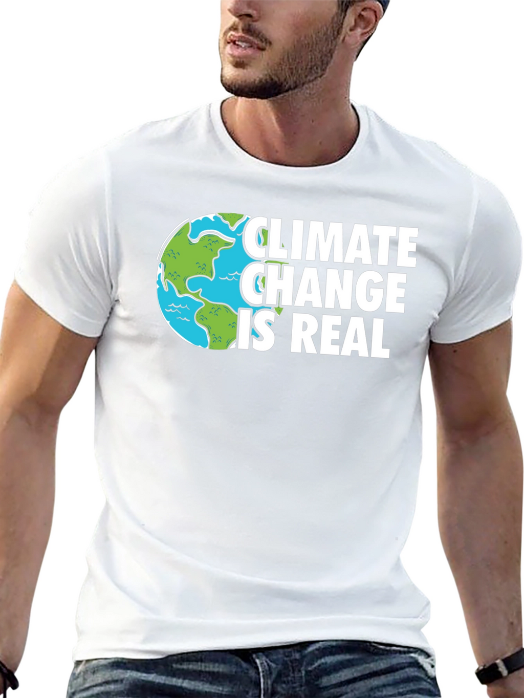 Climate Change Is Real Black T-Shirt