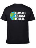 Climate Change Is Real Black T-Shirt