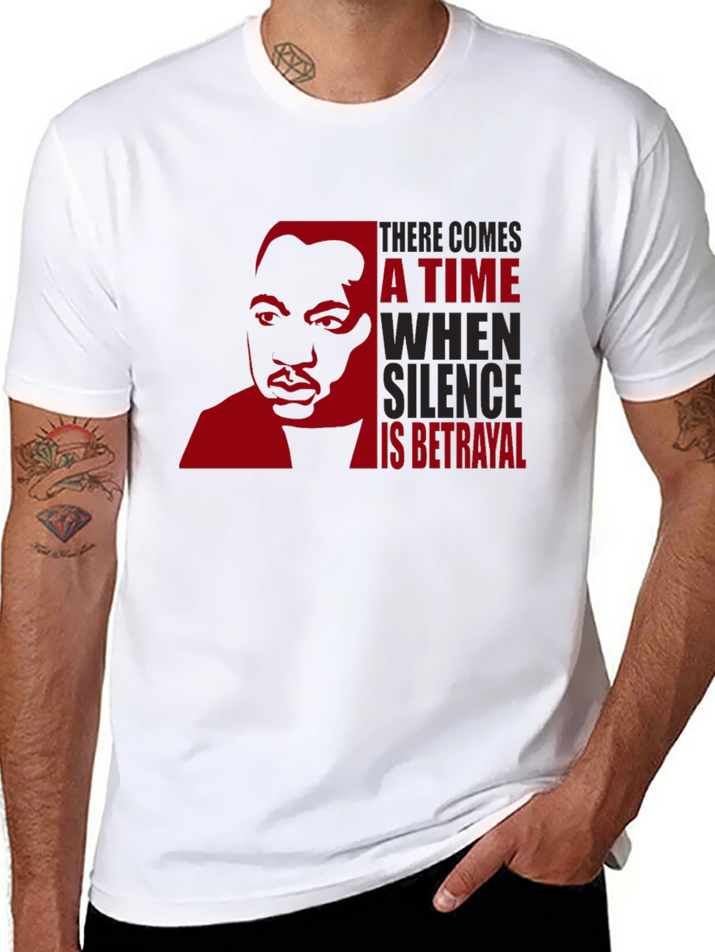MLK Jr. Silence is Betrayal Graphic Tee