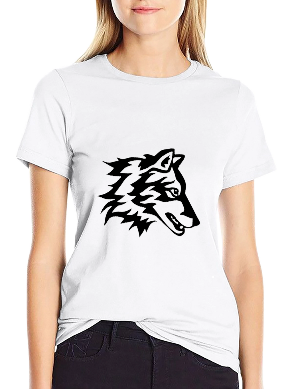 Black Wolf Graphic Tee - Mens Short Sleeve