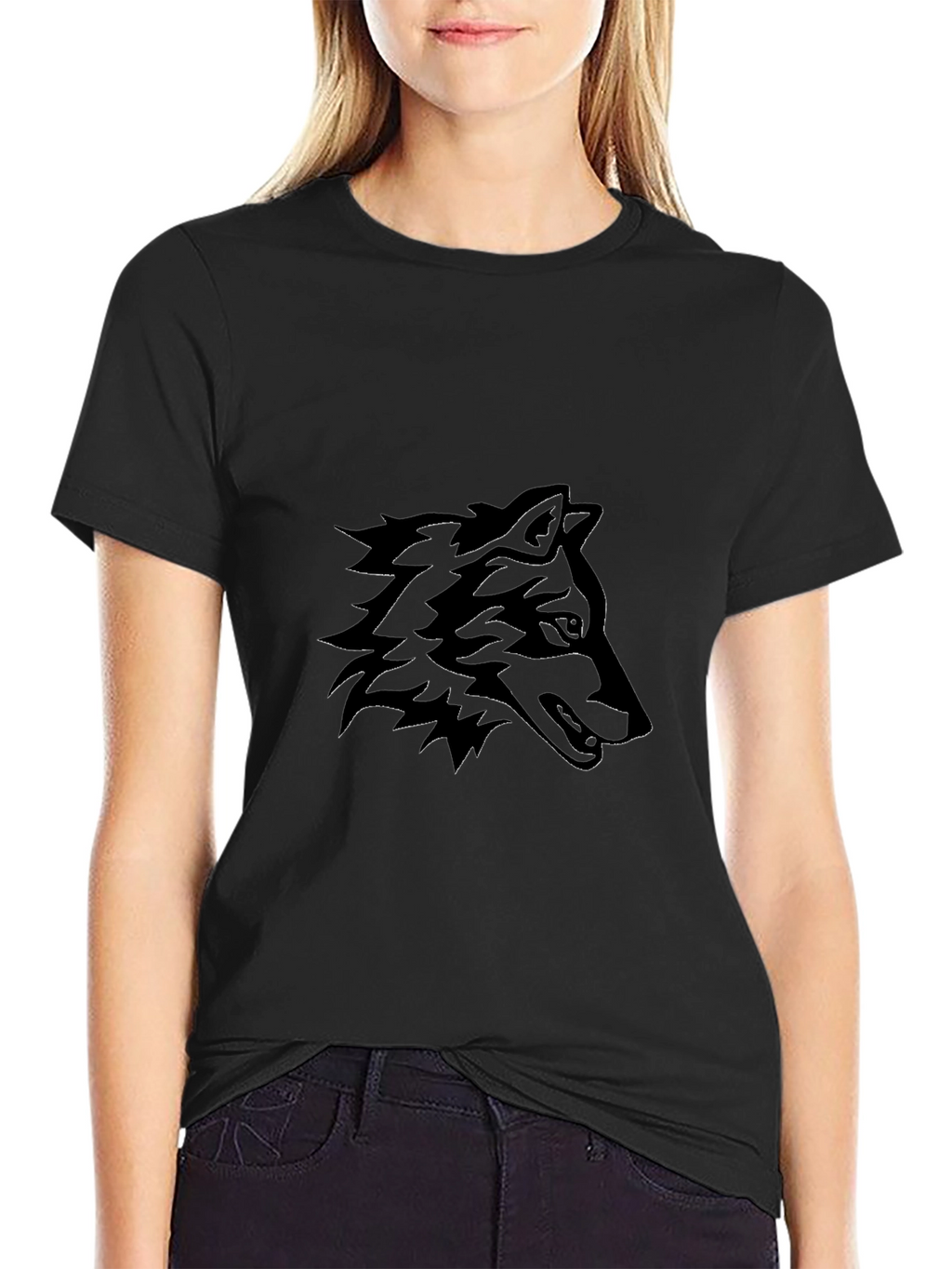 Black Wolf Graphic Tee - Mens Short Sleeve
