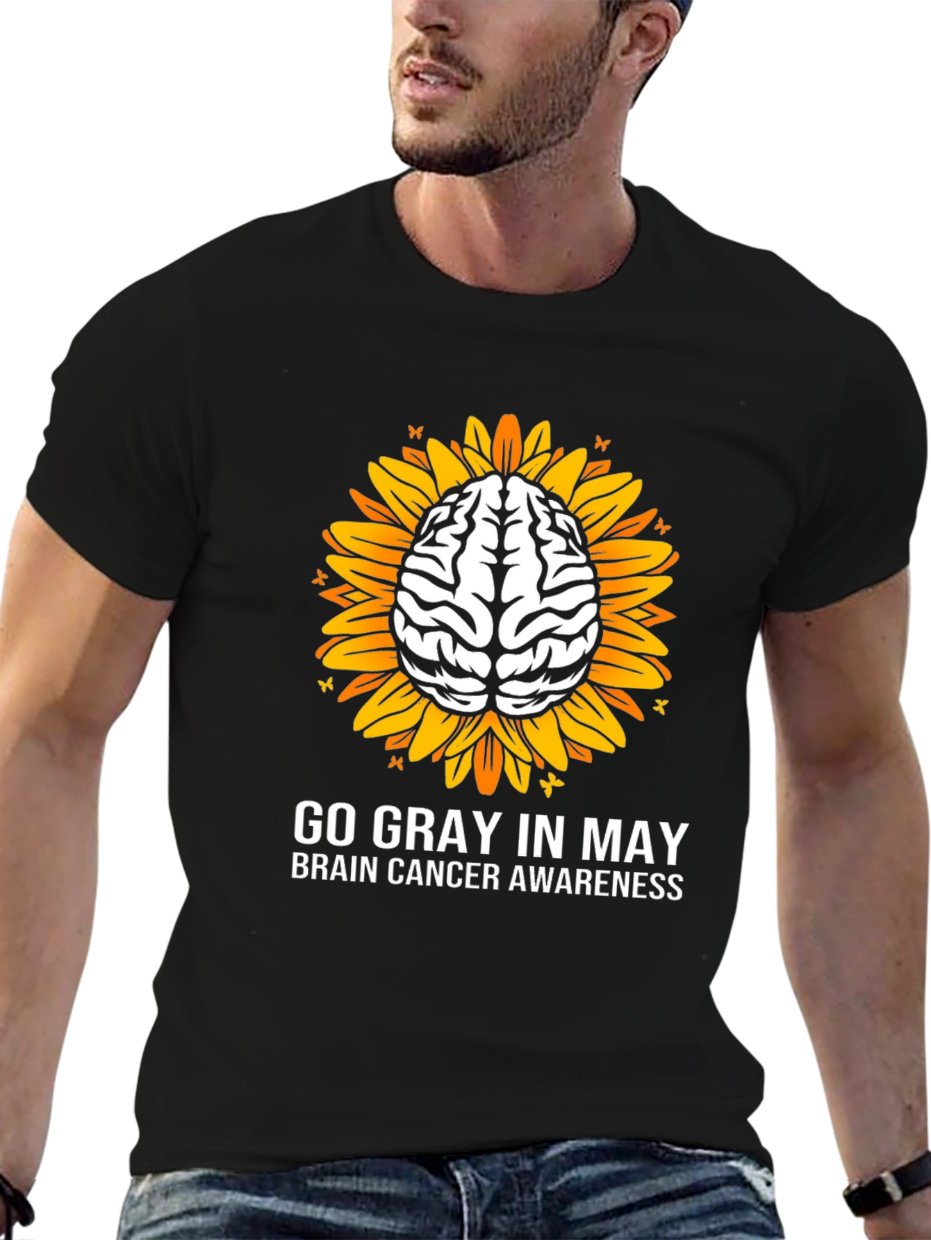 Go Gray In May Brain Cancer Awareness T-Shirt