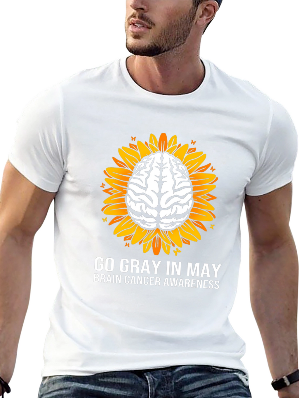 Go Gray In May Brain Cancer Awareness T-Shirt
