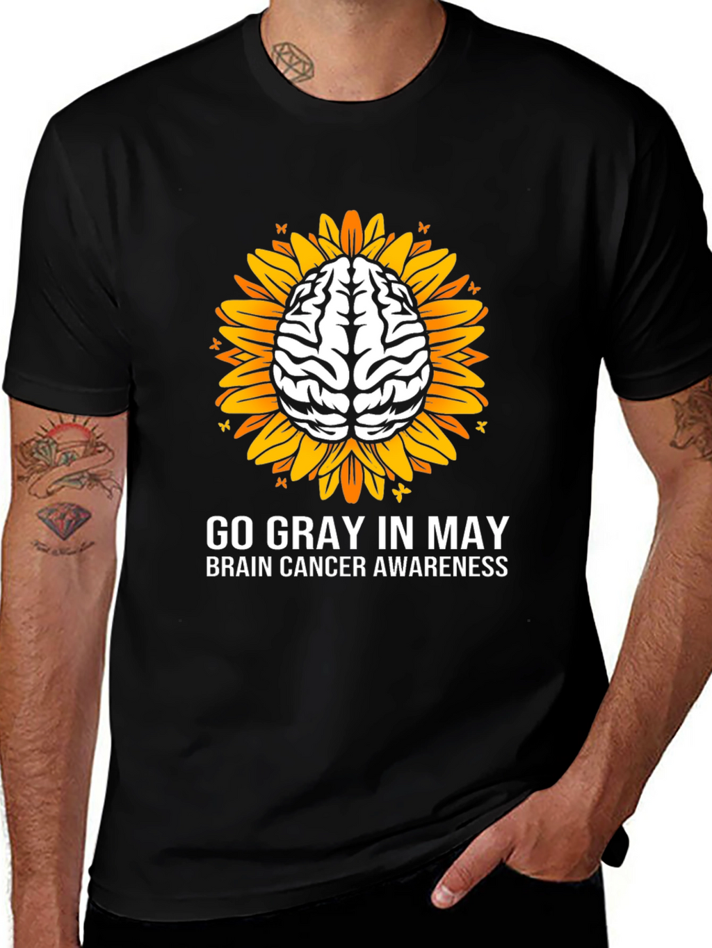 Go Gray In May Brain Cancer Awareness T-Shirt