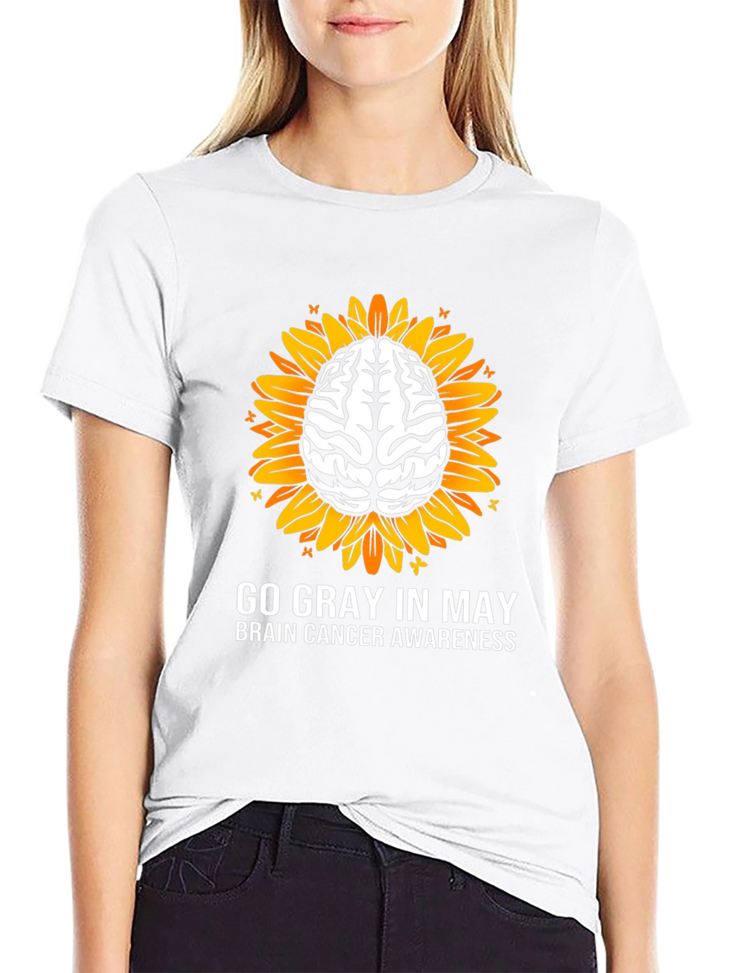Go Gray In May Brain Cancer Awareness T-Shirt