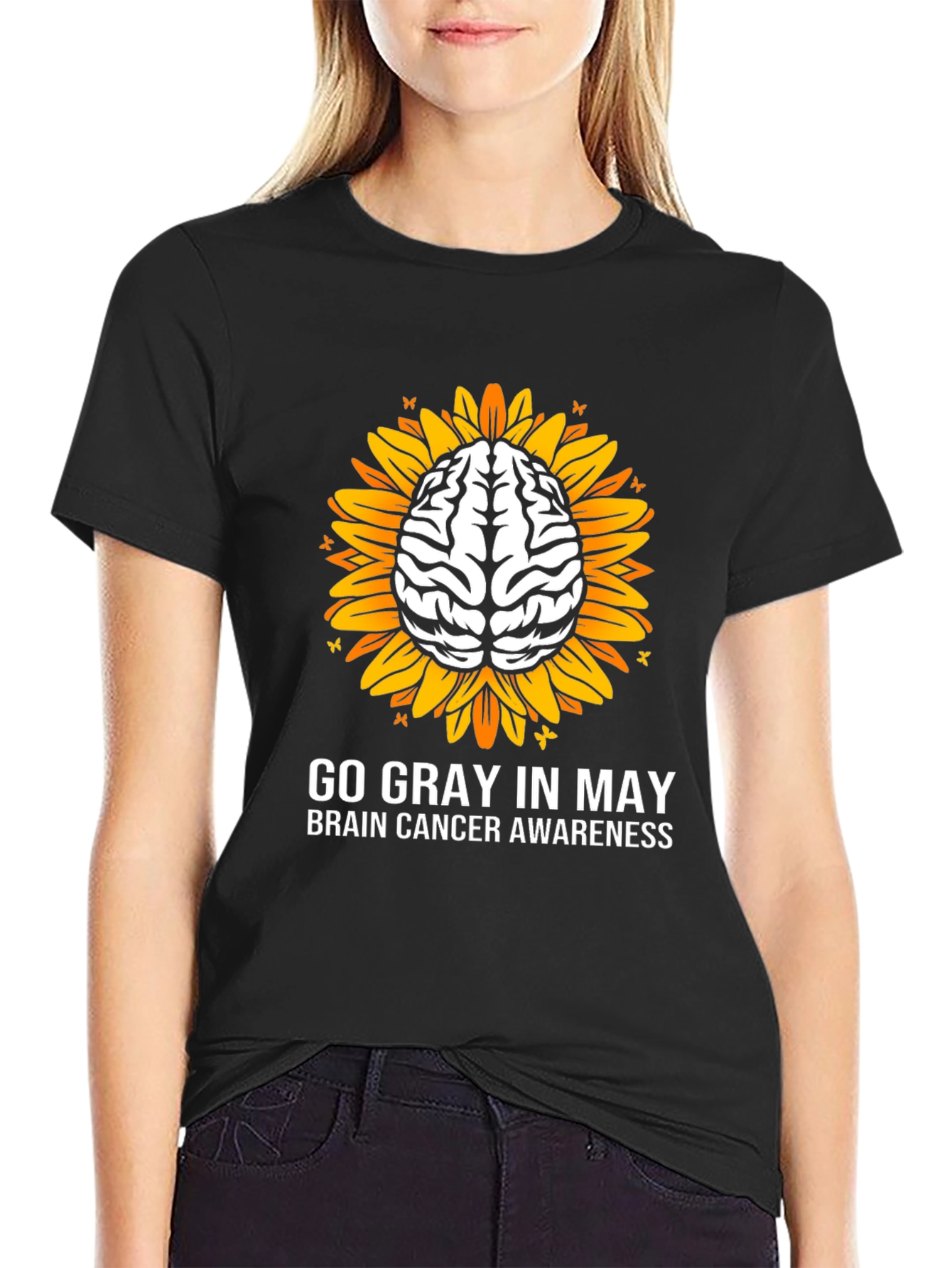 Go Gray In May Brain Cancer Awareness T-Shirt