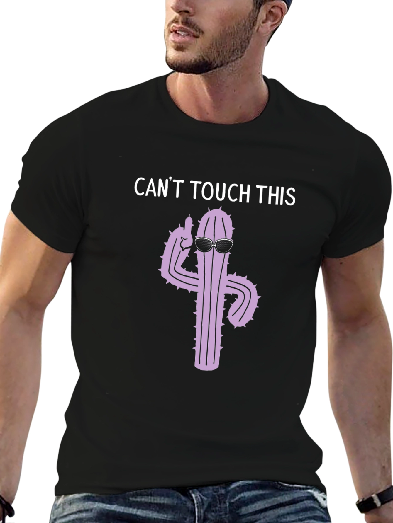 Cant Touch This Cactus Graphic T-Shirt