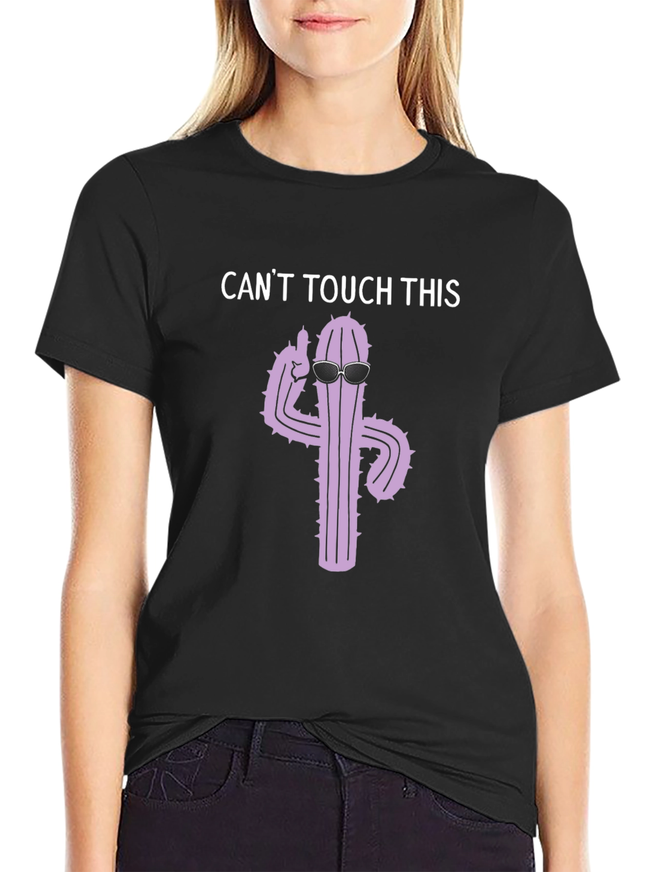 Cant Touch This Cactus Graphic T-Shirt