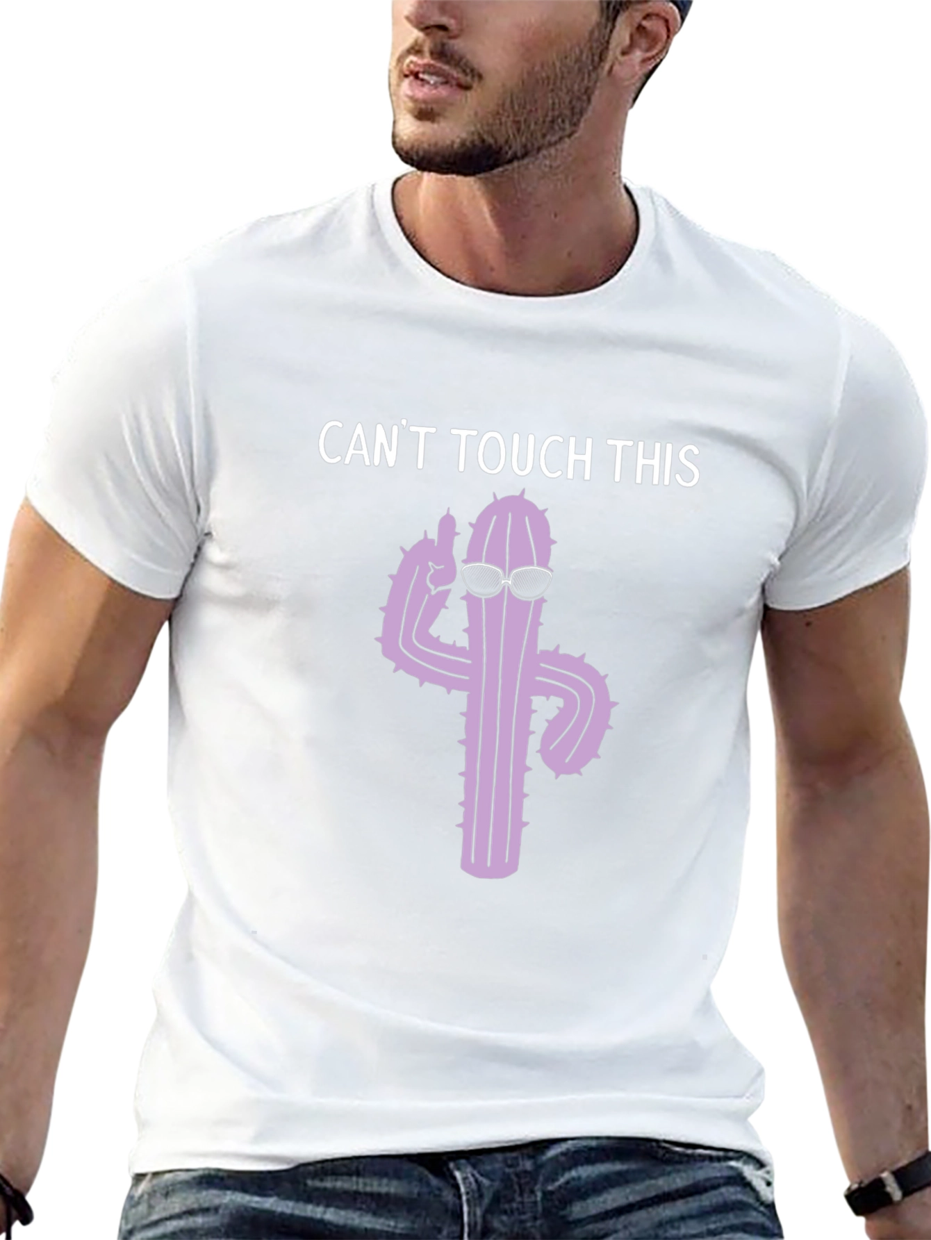 Cant Touch This Cactus Graphic T-Shirt