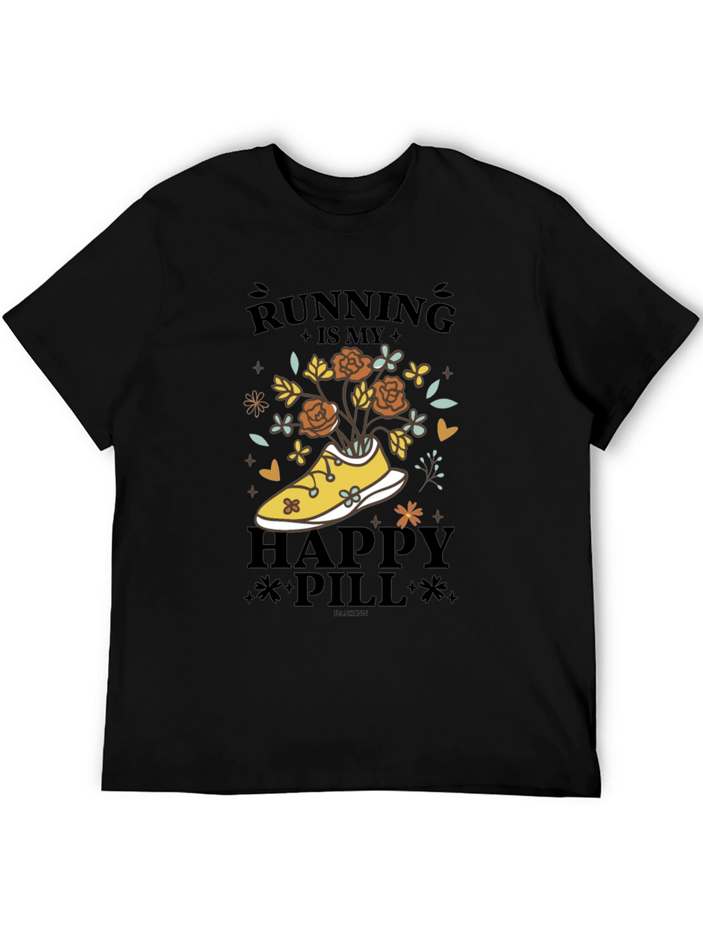 Running is My Happy Pill Graphic Tee