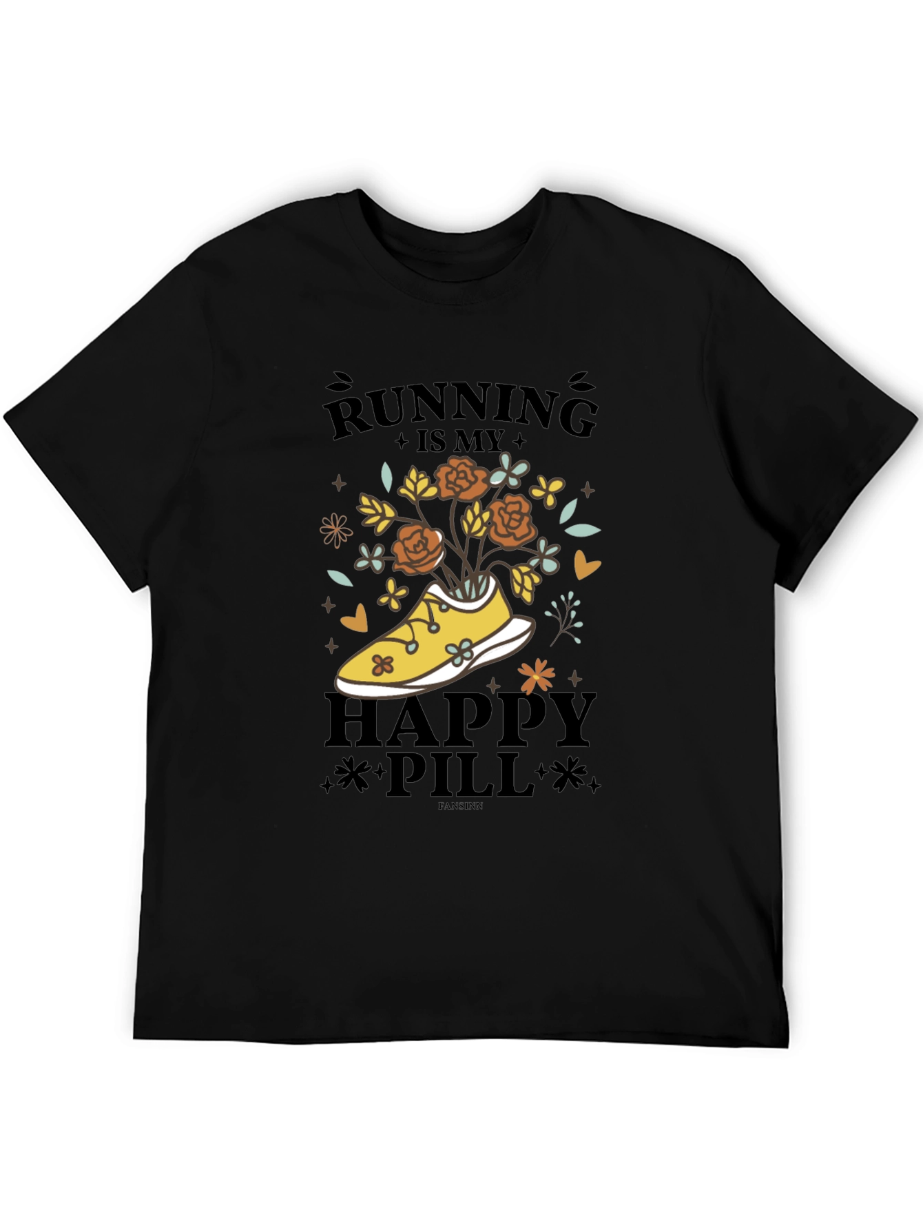 Running is My Happy Pill Graphic Tee