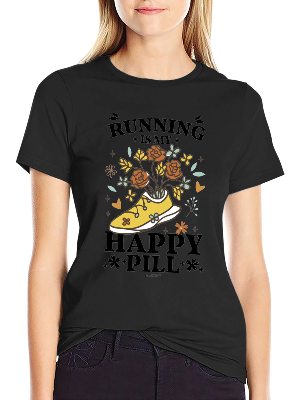 Running is My Happy Pill Graphic Tee
