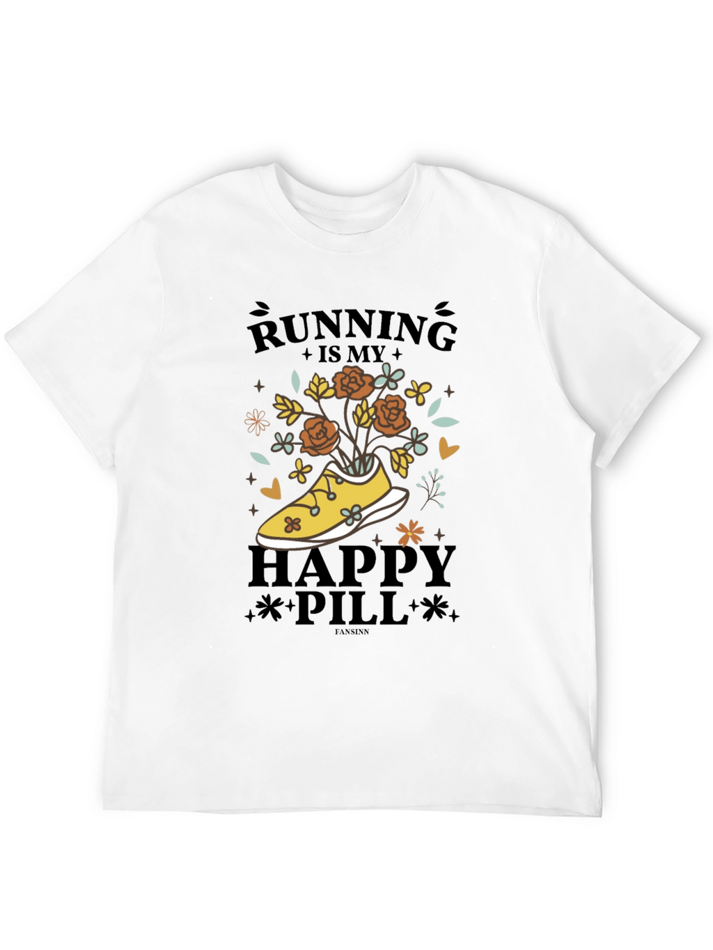 Running is My Happy Pill Graphic Tee