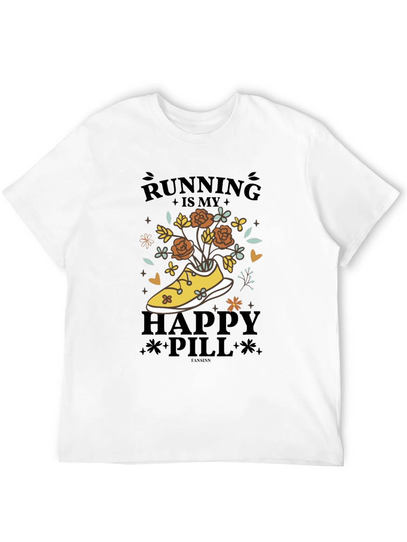 Running is My Happy Pill Graphic Tee