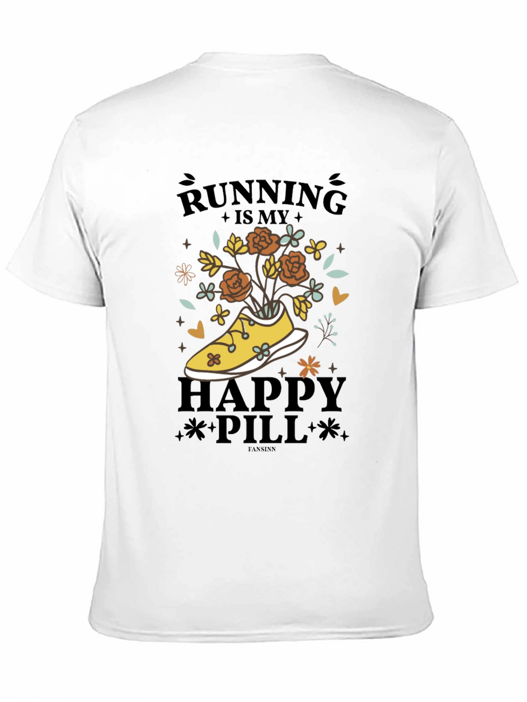 Running is My Happy Pill Graphic Tee