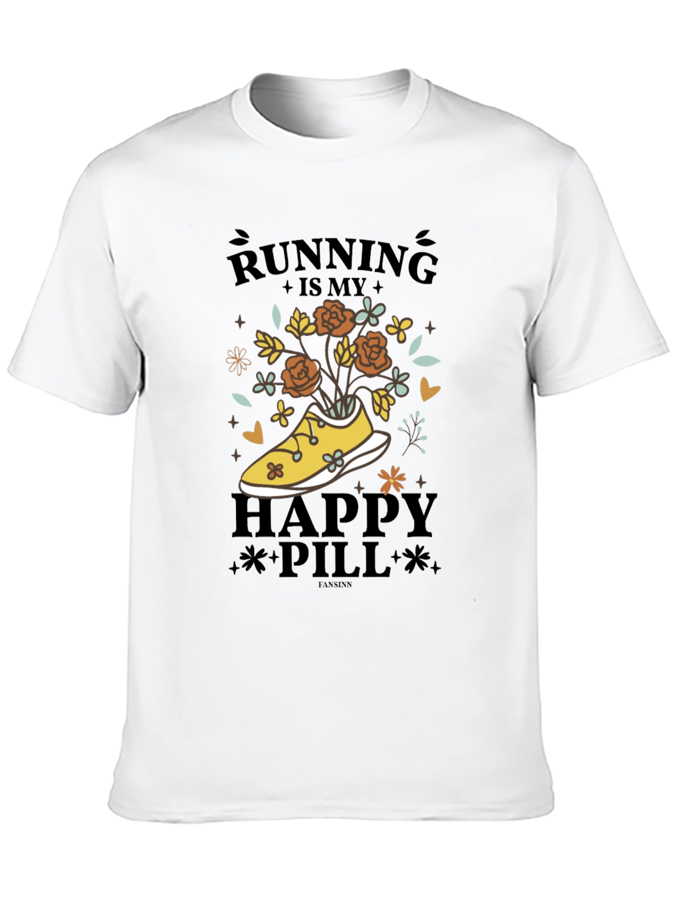 Running is My Happy Pill Graphic Tee
