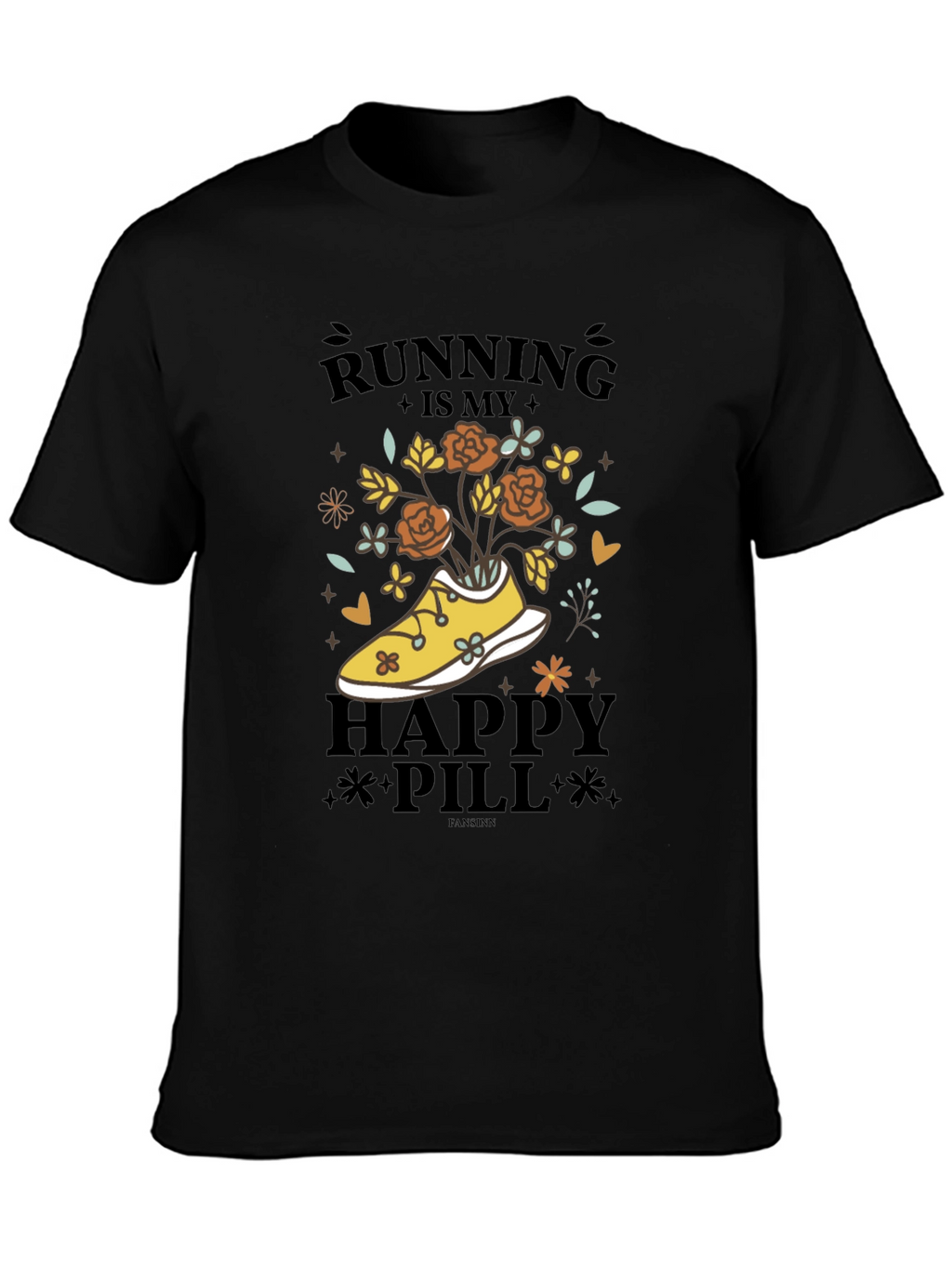 Running is My Happy Pill Graphic Tee