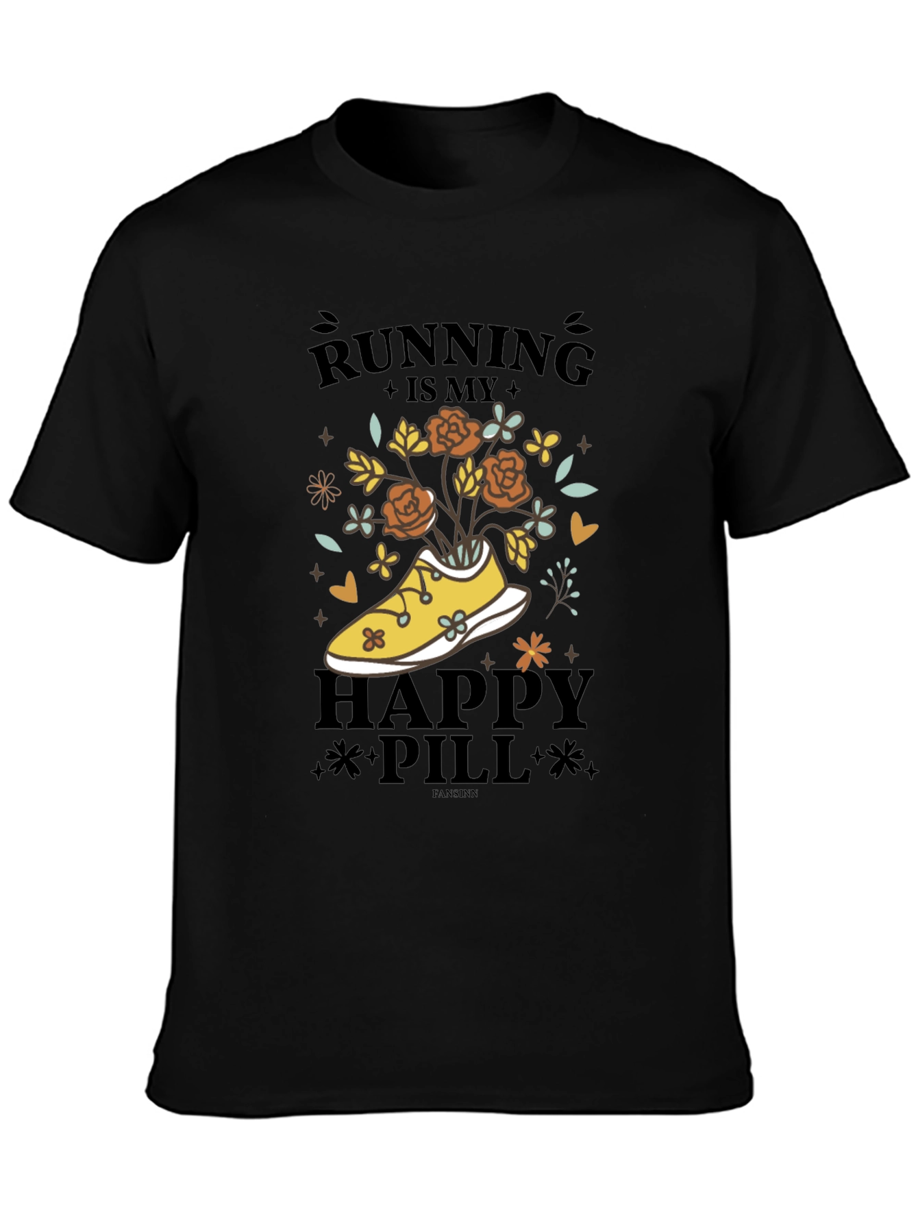 Running is My Happy Pill Graphic Tee