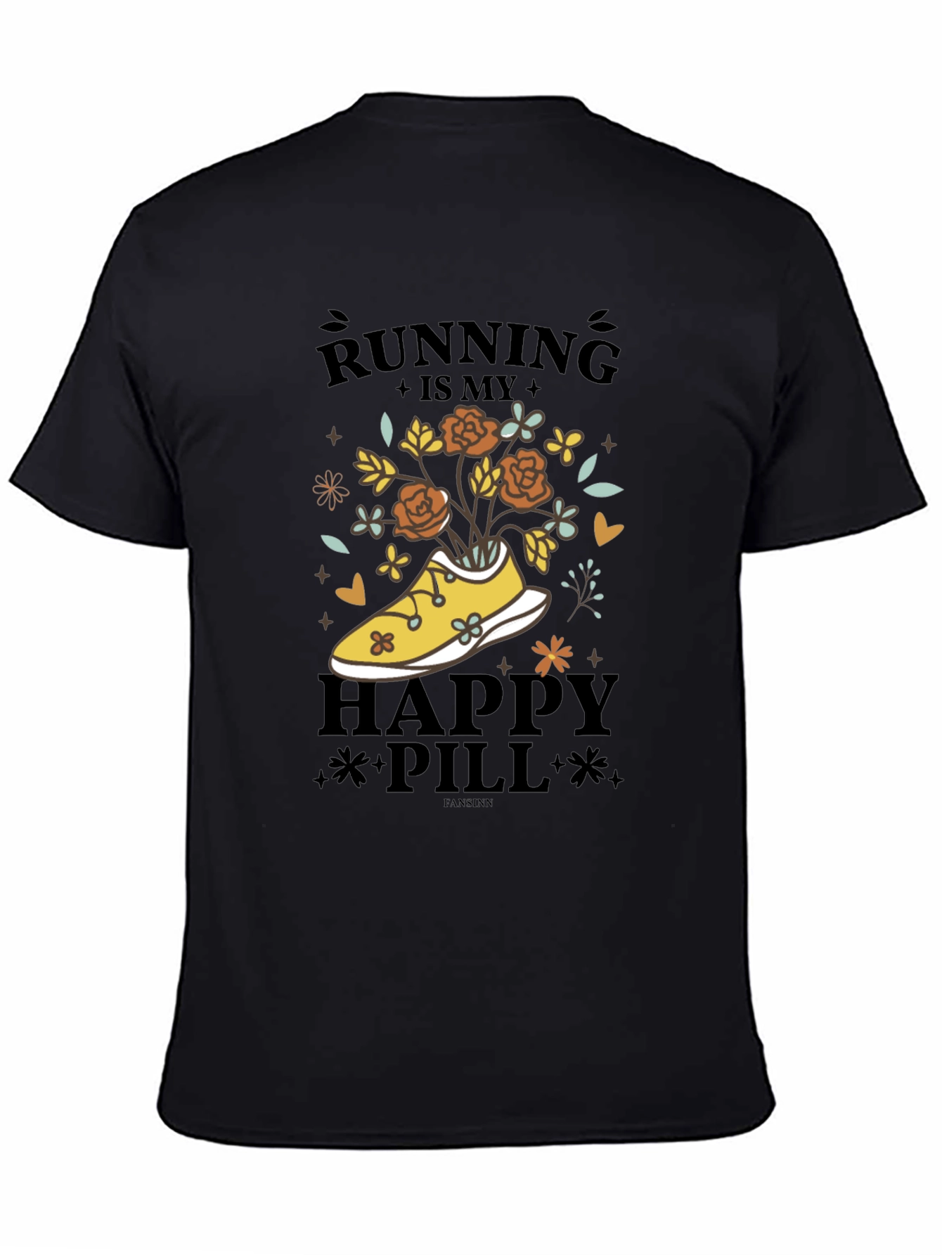 Running is My Happy Pill Graphic Tee