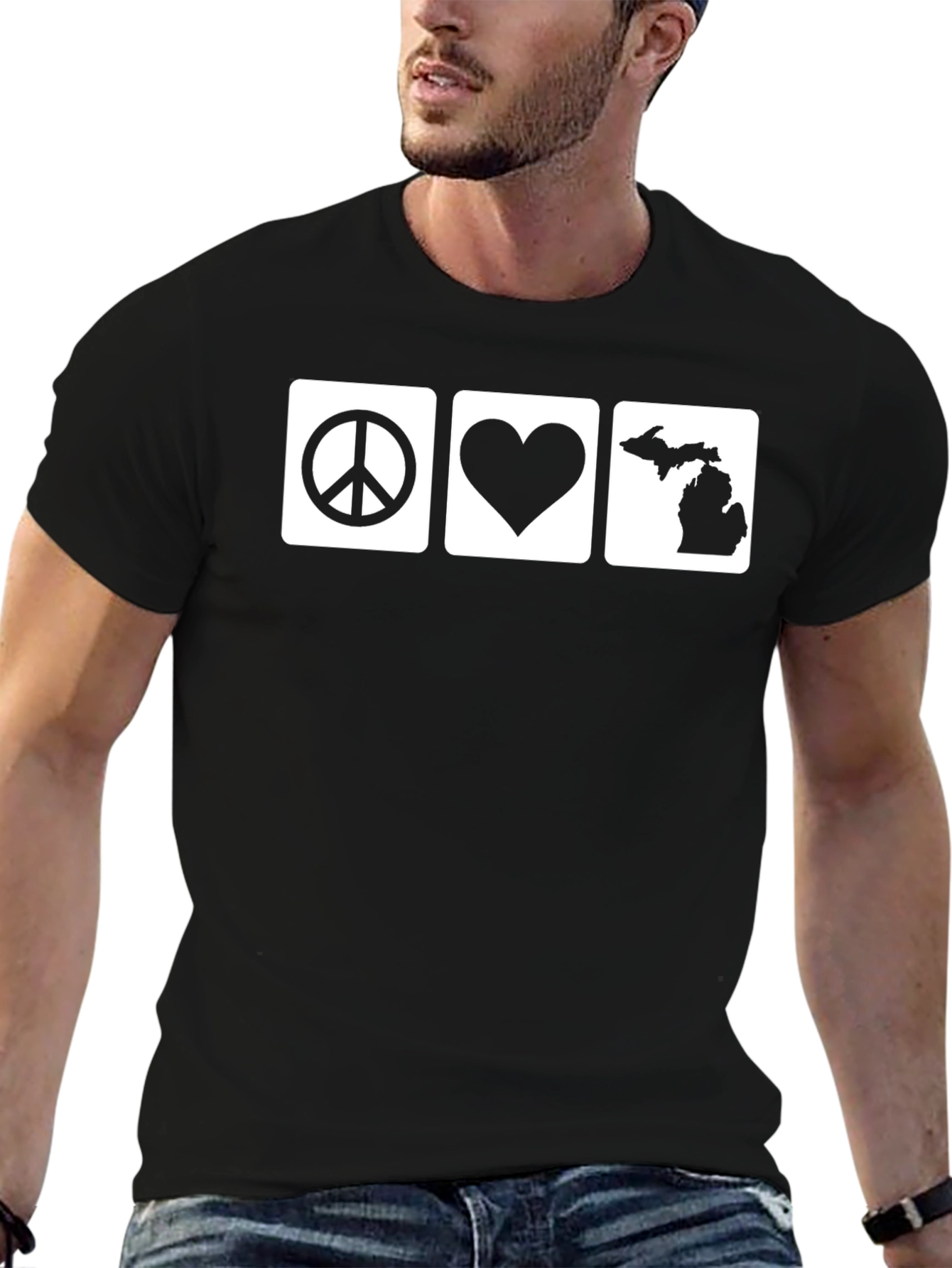 Peace Love Michigan T-Shirt