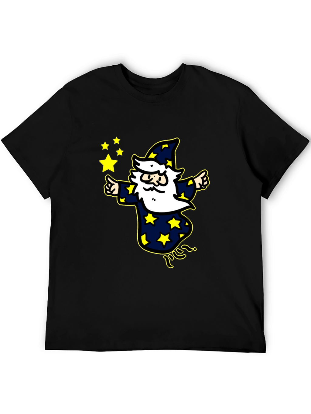 Wizard Star T-Shirt - Magic Cartoon Design